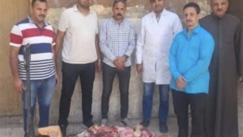 ضبط لحوم منتهية الصلاحية في حملة مكبرة لضبط الأسواق معدة للبيع والتداول للجمهور بسوهاج