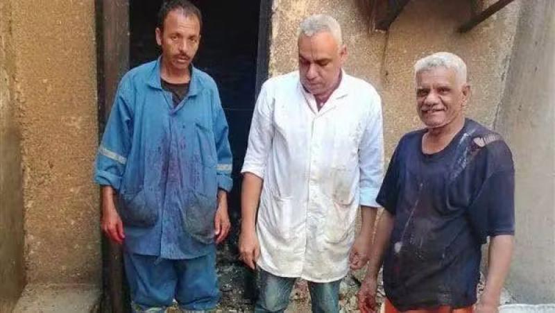 إعدام ذبيحة كاملة لعجل جاموسي مصاب بالسل داخل مجزر جرجا قبل وصوله للمستهلك