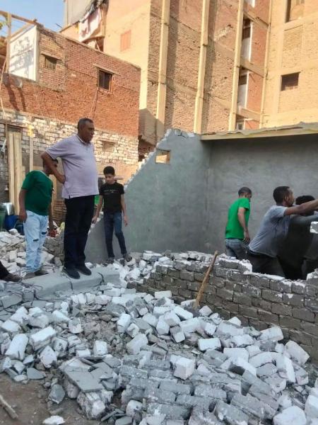 ضمن الموجة 30 لإزالة التعديات .. رئيس المركز: تنفيذ الإزالة الفورية لمبنى مخالف على مساحة 18 سهم متعديا بالبناء على الأراضي الزراعية بنيدة