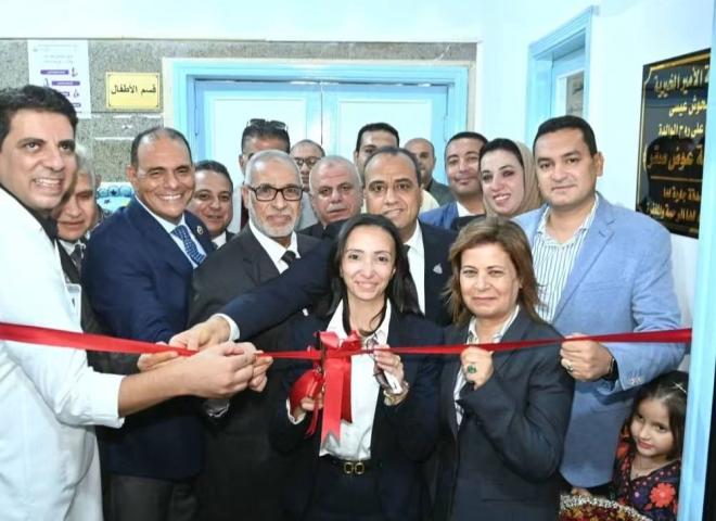 ضمن إحتفالات البحيرة بعيدها القومي .. شريان حياة جديد لأطفال حوش عيسى  محافظ البحيرة تفتتح وحدة عناية الأطفال بمستشفى حوش عيسى