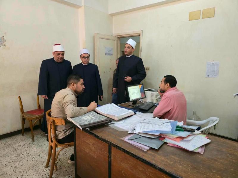 مدير مديرية أوقاف البحيرة يستقبل لجنة التقييم والمتابعة بديوان عام وزارة الأوقاف