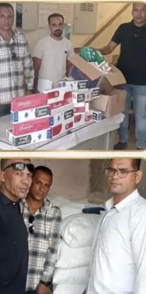 أدوية وسجائر ودقيق مجهول المصدر.. حملة تموينية تضبط مخالفات بالجملة في طهطا بسوهاج