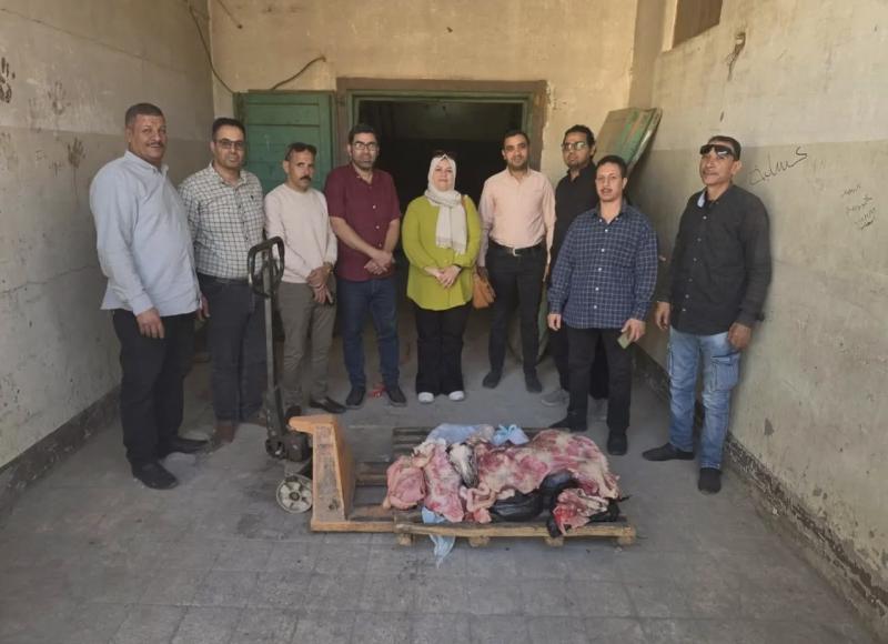 بيطرى سوهاج :ضبط 123 كيلو لحوم بلدي غير صالحة للاستهلاك الآدمي خلال حملة تفتيشية بمحلات الجزارة
